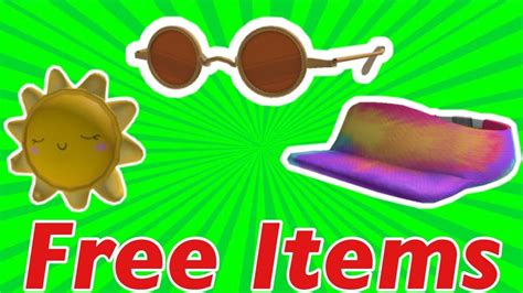 How To Get Tie Dye Visor Sunshine Backpack Shady Circle Glasses Roblox Youtube