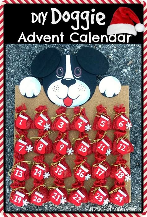 Fun To Make Doggie Advent Calendar Diy Advent Calendar Dog Advent