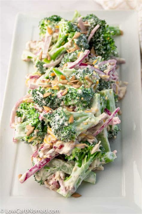 Broccoli Salad With Bacon Low Carb Nomad