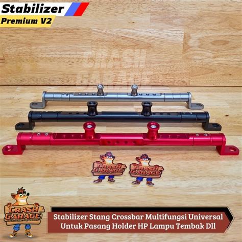 Jual Stabilizer Stang Crossbar Breket Multifungsi Handlebar Dudukan