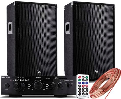 KOLUMNY ESTRADOWE DISCO 1200W WZMACNIACZ BLUETOOTH Sklep Opinie