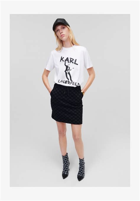 Karl Lagerfeld T Shirt Print Whiteweiß Zalandoat