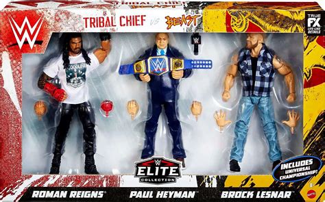 Wwe Wrestling Elite Collection Roman Reigns Paul Heyman Brock Lesnar