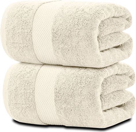 White Classic Luxury Soft Ivory Bath Sheet Towels 650 Gsm Cotton Luxury Bath