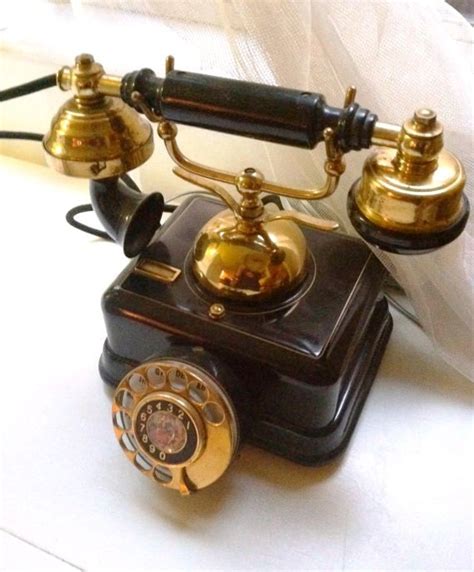 Vintage French Style Black Rotary Phone With By Nannysrose On Etsy