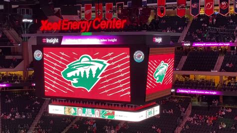 Xcel Energy Center Jumbotron Minnesota Wild Hockey Footage Loop YouTube