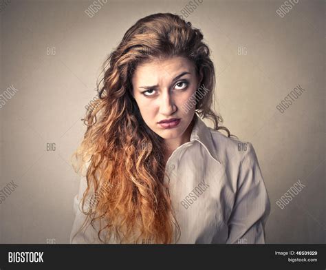 Portrait Puzzled Woman Image And Photo Free Trial Bigstock