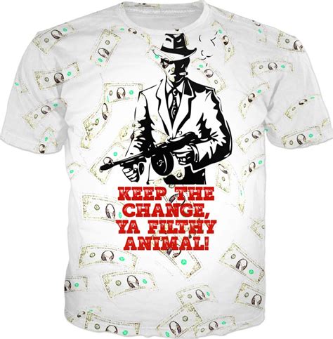 Keep The Change Ya Filthy Animal Retro 90s Movie Quotes Apparel