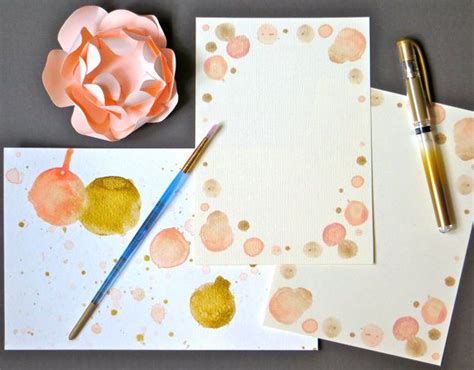 Hand Painted Polkadot Stationery By Polkadotpaperco Dot