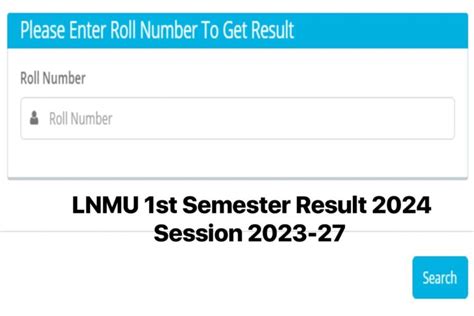 LNMU Part 1 Result 2023 27 Link OUT BA BSc BCom 1st Semester Result