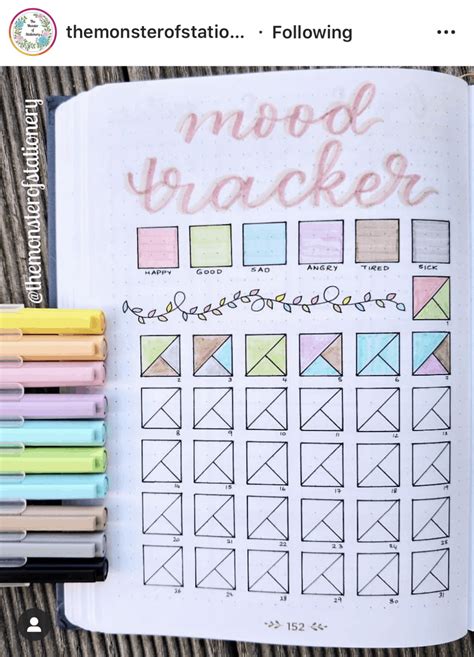 Printable Mood Tracker Bullet Journal - Printable World Holiday