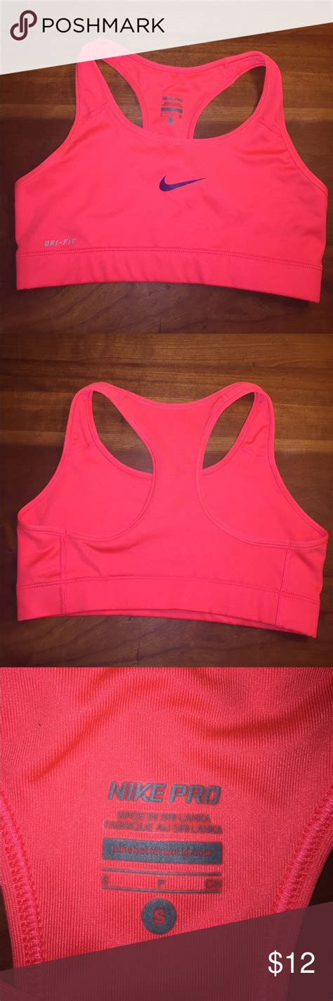 Nike Pro Sports Bra Gently Used Excellent Condition Size S Nike Tops Nike Sports Bra Sports