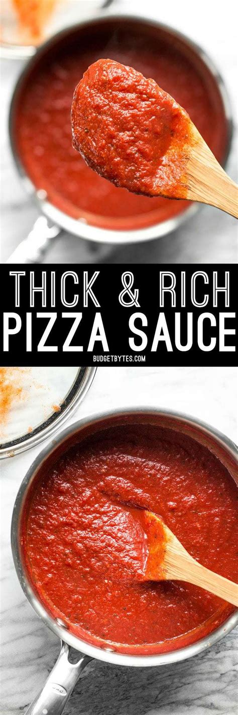 Thick And Rich Homemade Pizza Sauce Recipe Budget Bytes