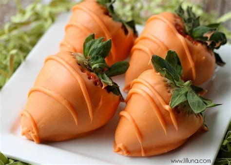 Carrot Chocolate Covered Strawberries