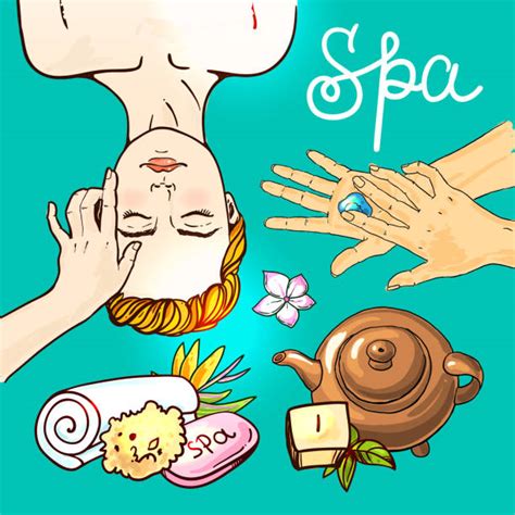 20 Facial Massage Background Stock Illustrations Royalty Free Vector