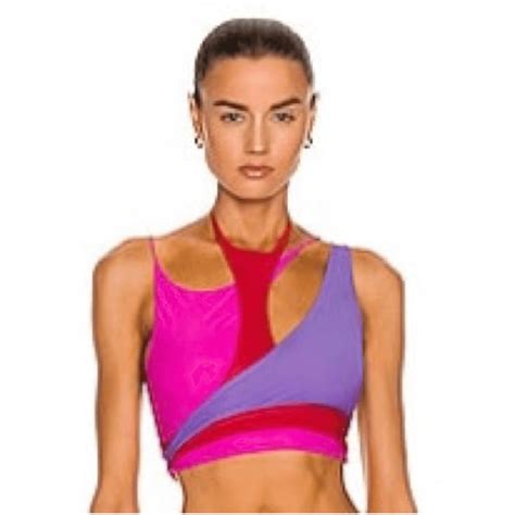 The Attico Color Block Cutout Bikini Top Nwt Size Xs Ebay