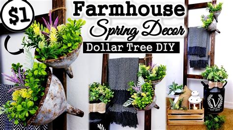 Dollar Tree Spring Diy 1 Diy Ideas Farmhouse Spring Decor Youtube