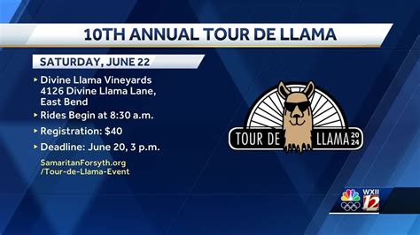 Tour De Llama Registration Is Open Through June 20 Youtube