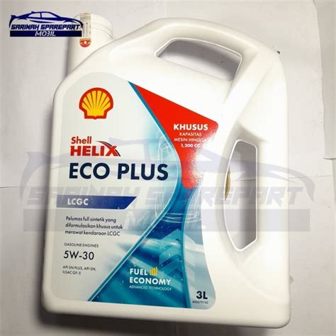 Jual Oli Shell Helix Eco Plus 5W 30 Isi 3 Liter LCGC Shopee Indonesia