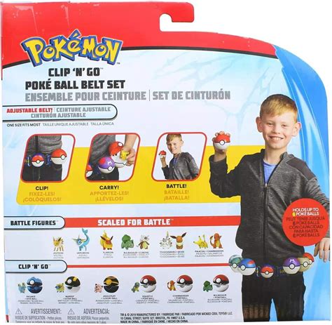 Jazwares Pok Mon Clip N Go Poke Ball Belt Set Playone