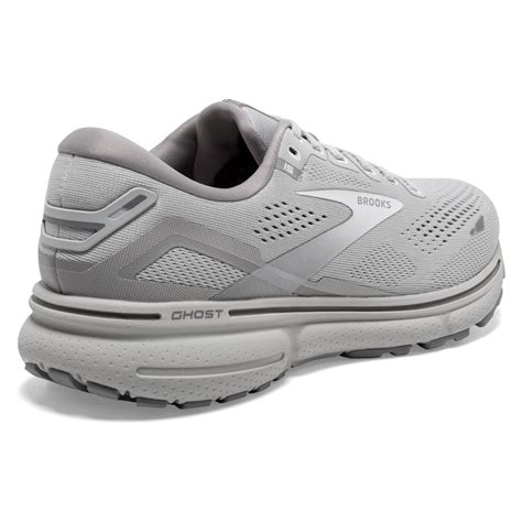 Brooks Ghost Womens Running Shoes Oyster Alloy White Sportitude