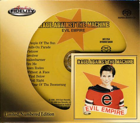 Rage Against The Machine Evil Empire 2016 Sacd Discogs