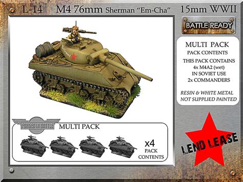 Soviet M4 76mm Emcha M4a2 76mm Sherman X4 2223