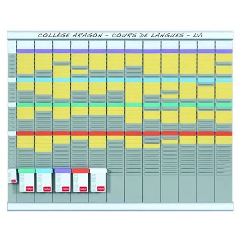 Kit Planning Annuel Tableau Colonnes Pour Fiche En T Nobo Ventes Pro