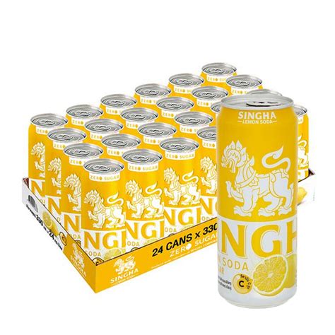 Singha Lemon Soda 330ml Pack Of 24 Can — Shopping D Service Platform