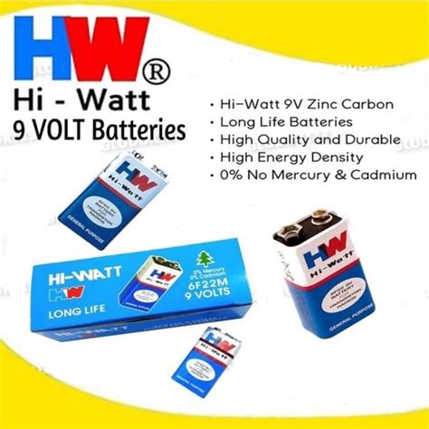 Jual Baterai Kotak V Hw Hi Watt F Battery Volt Shopee Indonesia