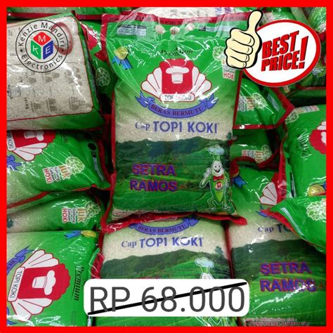 Jual Beras Topi Koki Sentra Ramos 5 KG Harga Promo Shopee Indonesia