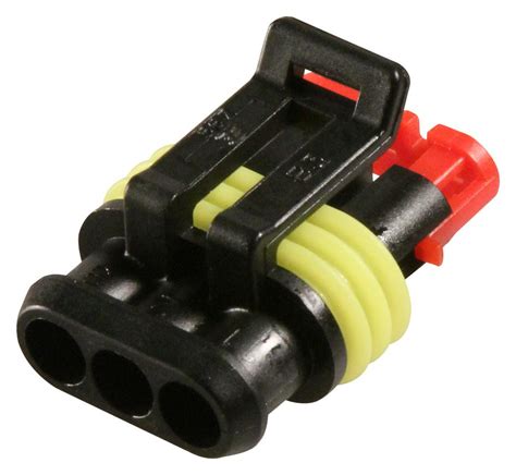 Connector Housing Superseal 1 5 Series Receptacle 3 Positions 6 Mm