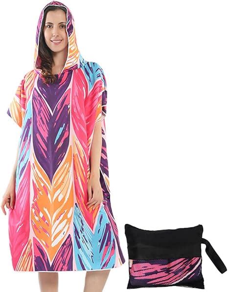 CHMMY Umziehhilfe Strand Mikrofaser Handtücher Badeponcho Damen Surf