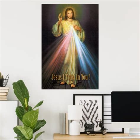 The Divine Mercy Devotional Image Poster Zazzle