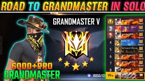 Road To Grandmaster Season 35 Solo Rank Push Tips And Tricks Master 2 Star Plus Free Fire