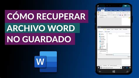 Cómo Recuperar un Archivo de Word NO Guardado en Pocos Pasos YouTube