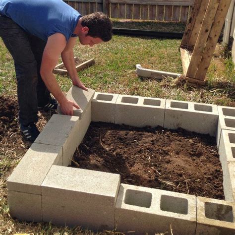 Diy Cinder Block Raised Garden Bed Fab Everyday Building A Raised