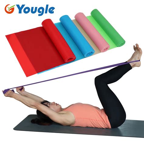 1 5m Yoga Pilates Stretch Resistance Band Exercise Fitness Band