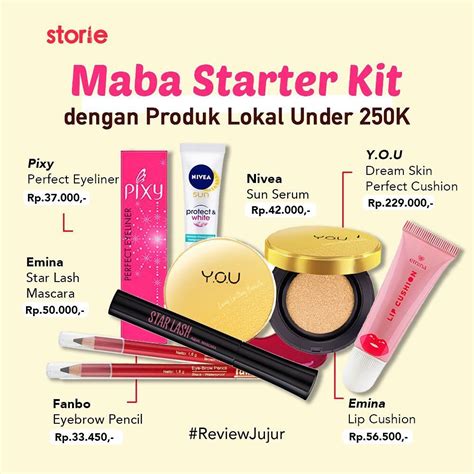 Maba Starter Kit Dengan Produk Lokal Under K Produk Makeup