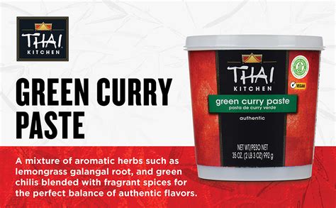 Thai Kitchen Green Curry Paste 35 Oz One 35 Ounce Tub Of Bulk Thai Green Curry Paste Perfect