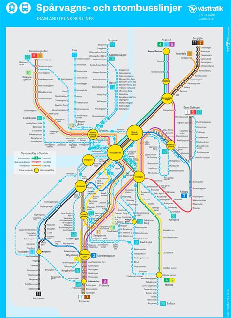 Gothenburg Tram And Bus Map