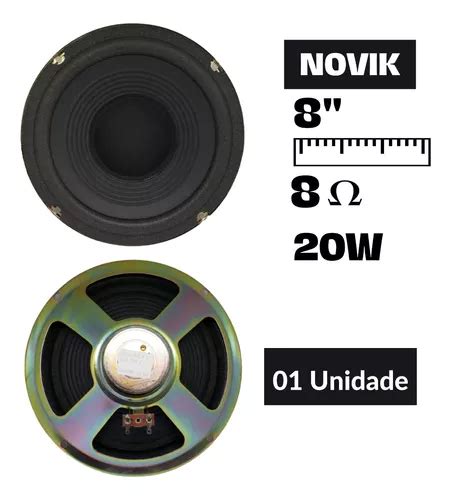 Alto Falante Novik Fr Polegadas Ohms W Rms Novo Frete Gr Tis