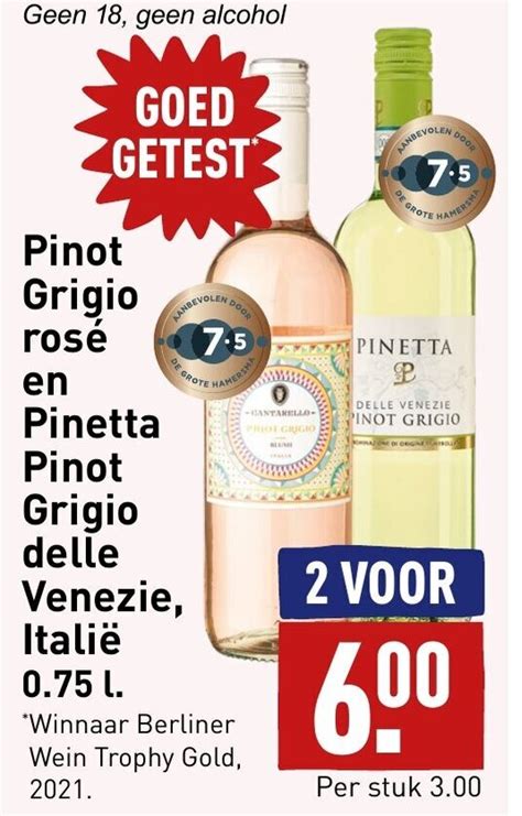 Pinot Grigio Ros En Pinetta Pinot Grigio Delle Venezie Itali L