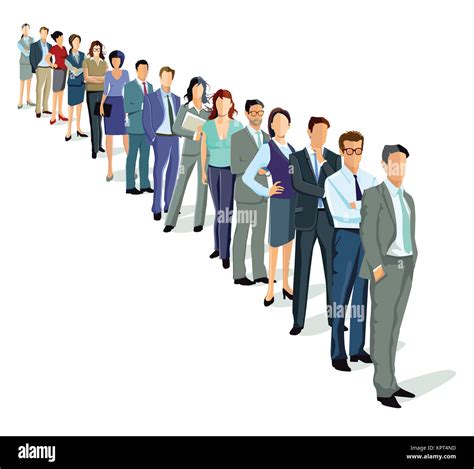 A Queue Of People Stock Photo Alamy