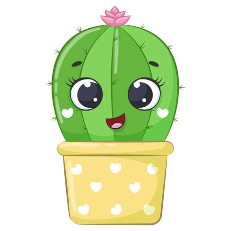 Cute Cactus Clipart PNG EPS JPEG Succulent Clipart | Etsy