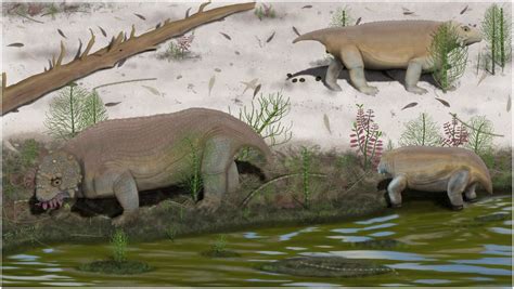 | Life reconstruction of Provelosaurus americanus in its habitat. Plant... | Download Scientific ...