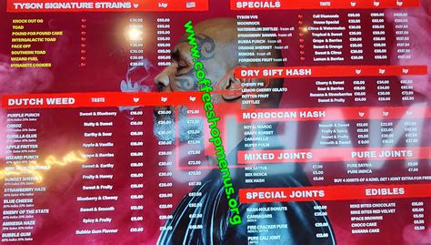 Tyson 2 0 Latest Menu Coffeeshopmenus Org