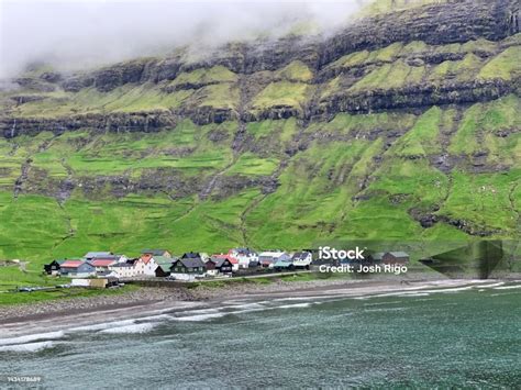 Tjørnuvík Faroe Islands Stock Photo - Download Image Now - Aerial View ...