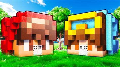 Nico Vs Cash Realistic House Battle In Minecraft Youtube