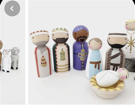 Nativity Peg Doll Wooden Nativity Sets Diy Nativity Wood Peg Dolls